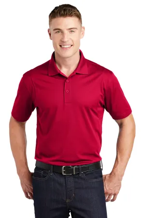 Sport-Tek Mens Sport-Wick Moisture Wicking Short Sleeve Polo Shirt - Deep Red