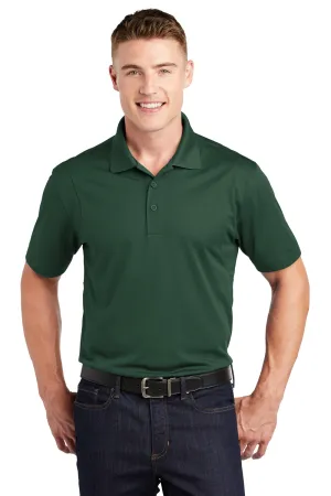 Sport-Tek Mens Sport-Wick Moisture Wicking Short Sleeve Polo Shirt - Forest Green