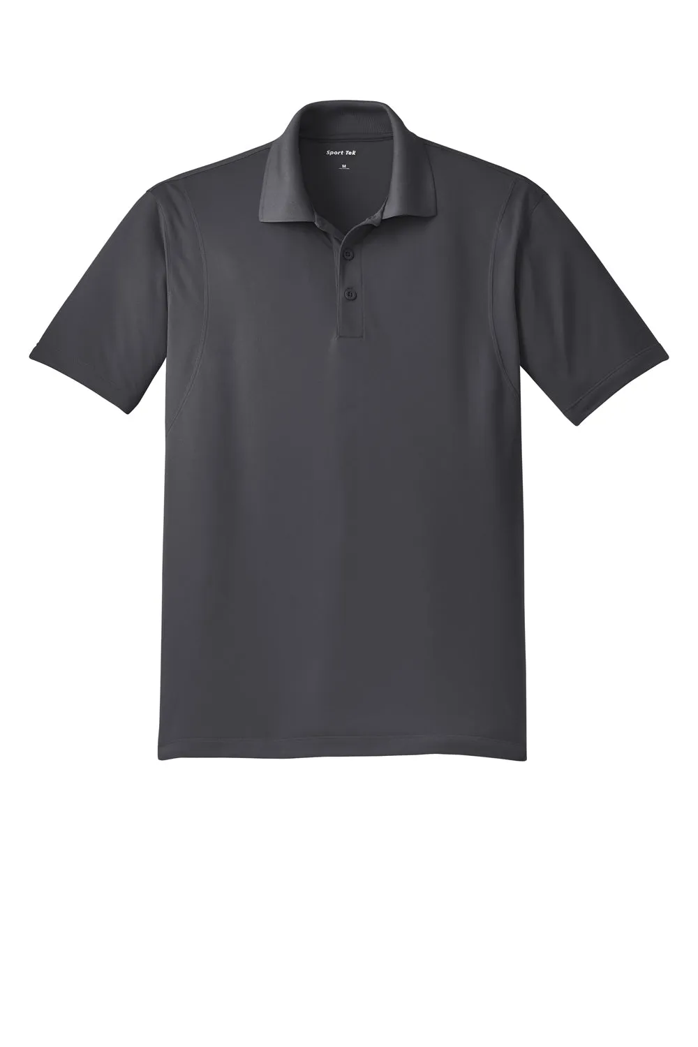 Sport-Tek Mens Sport-Wick Moisture Wicking Short Sleeve Polo Shirt - Iron Grey