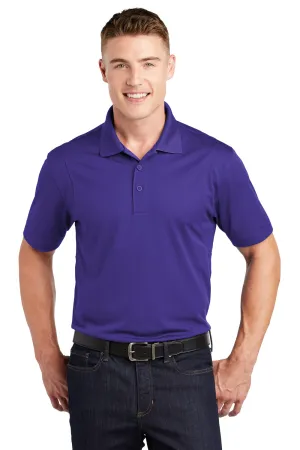 Sport-Tek Mens Sport-Wick Moisture Wicking Short Sleeve Polo Shirt - Purple