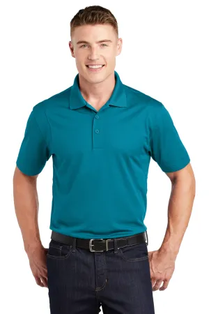 Sport-Tek Mens Sport-Wick Moisture Wicking Short Sleeve Polo Shirt - Tropic Blue