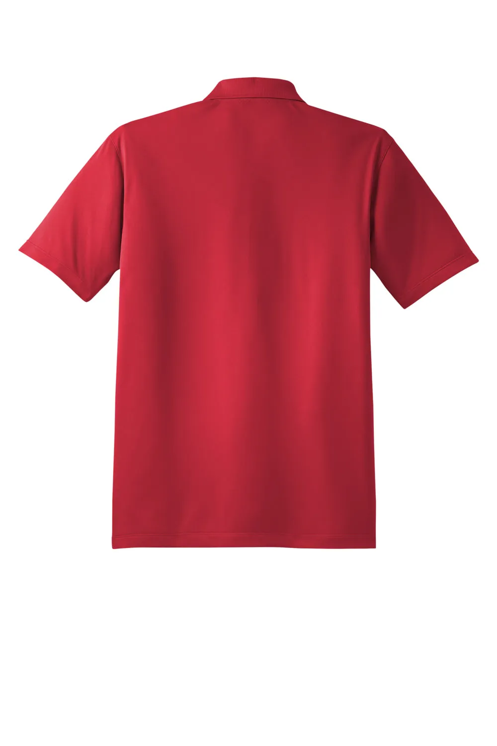 Sport-Tek Mens Sport-Wick Moisture Wicking Short Sleeve Polo Shirt - True Red