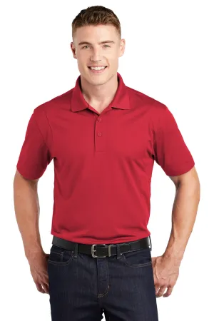 Sport-Tek Mens Sport-Wick Moisture Wicking Short Sleeve Polo Shirt - True Red