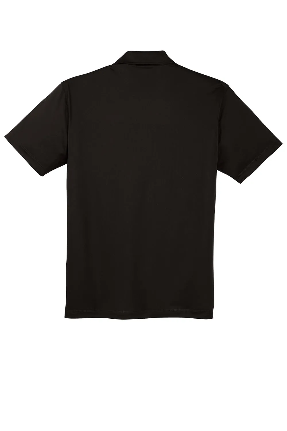 Sport-Tek Mens Sport-Wick Moisture Wicking Short Sleeve Polo Shirt w/ Pocket - Black