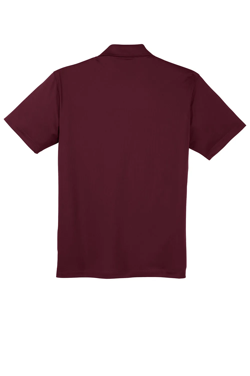 Sport-Tek Mens Sport-Wick Moisture Wicking Short Sleeve Polo Shirt w/ Pocket - Maroon