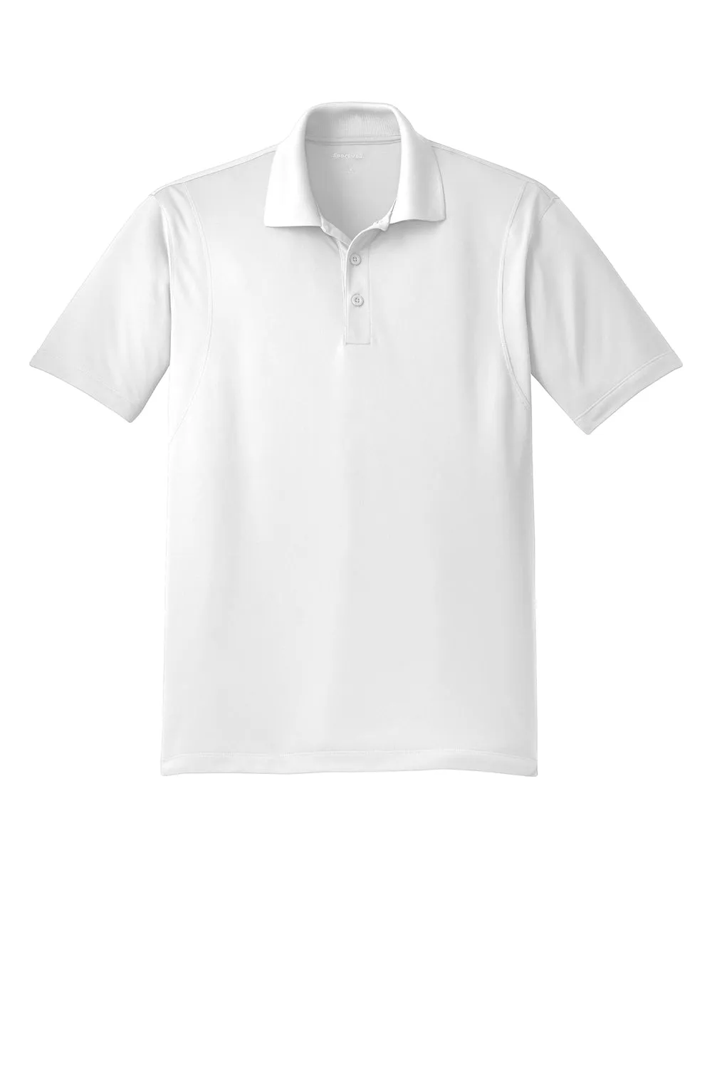 Sport-Tek Mens Sport-Wick Moisture Wicking Short Sleeve Polo Shirt - White