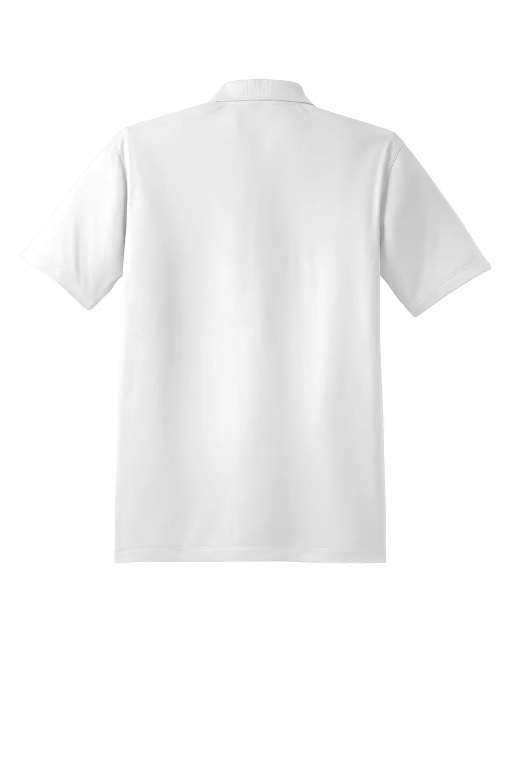 Sport-Tek Mens Sport-Wick Moisture Wicking Short Sleeve Polo Shirt - White