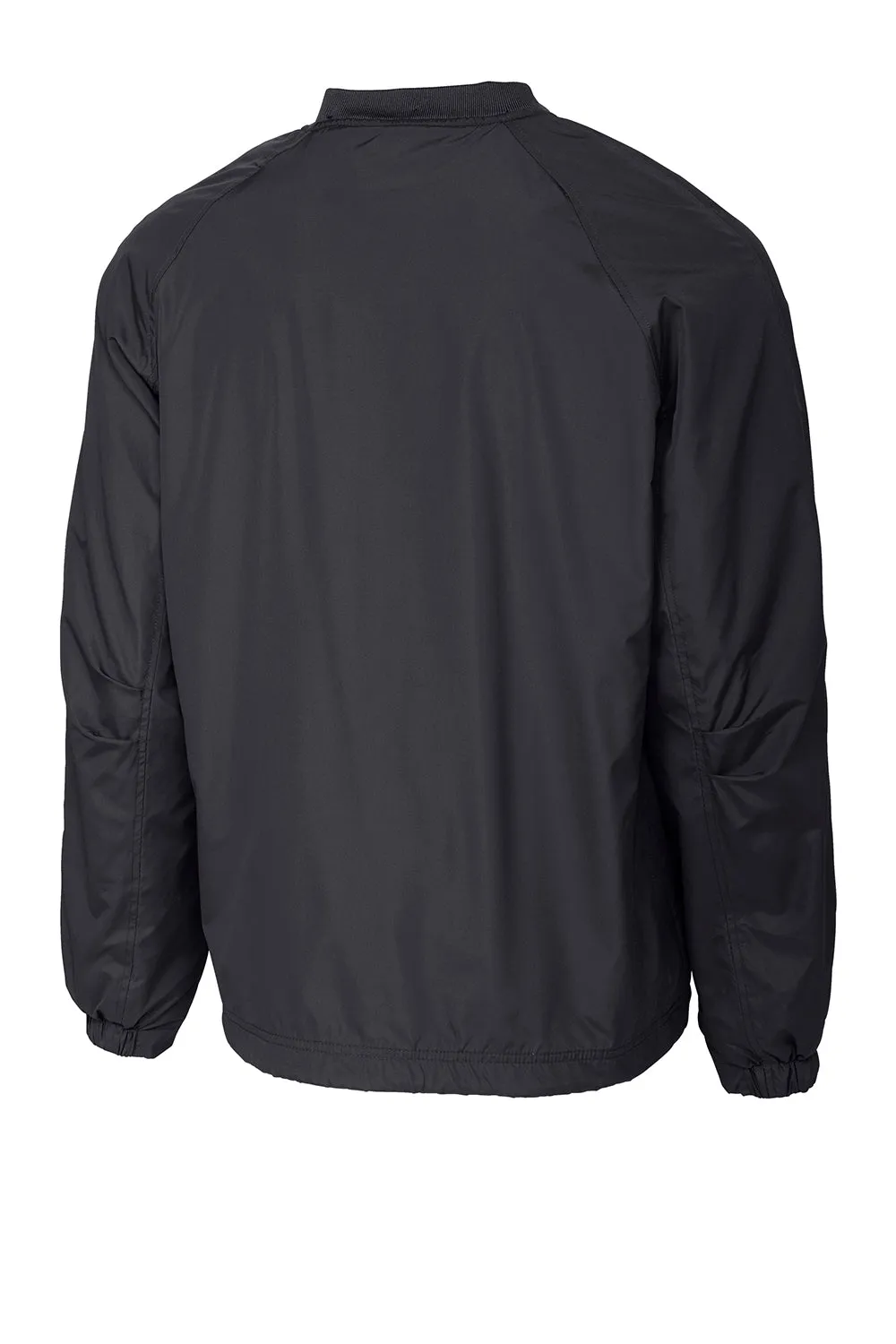 Sport-Tek Mens V-Neck Wind Jacket - Graphite Grey