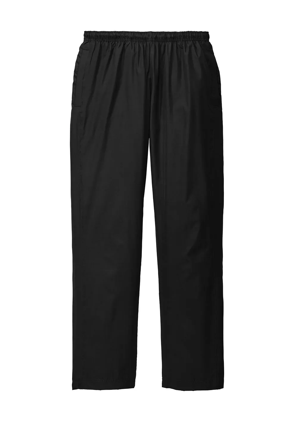 Sport-Tek Mens Water Resistant Wind Pants w/ Pockets - Black