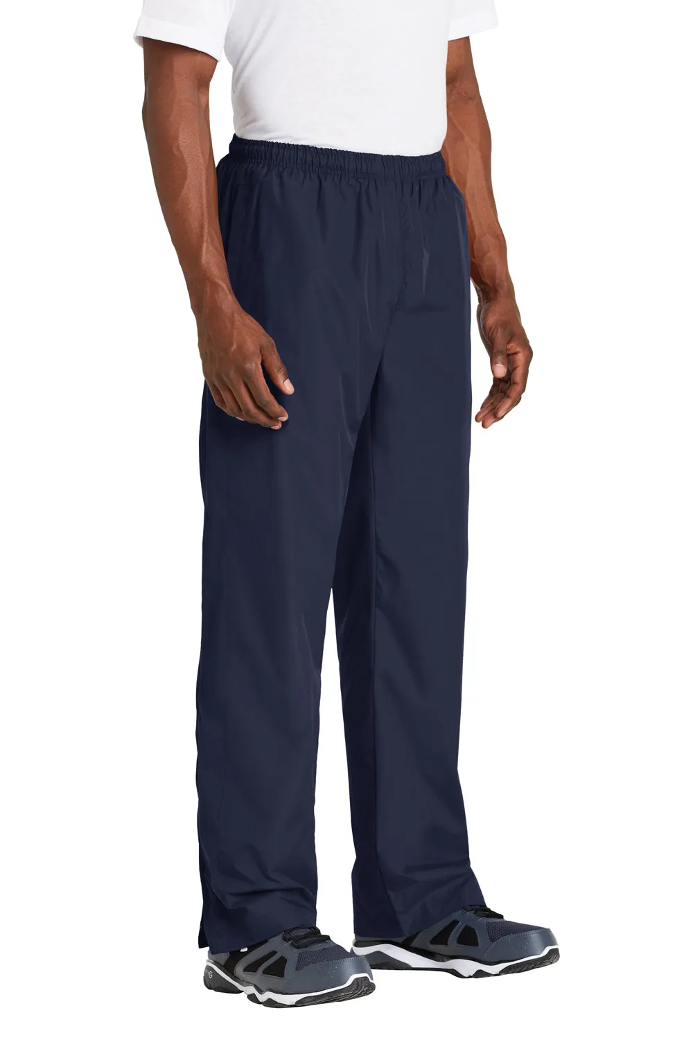 Sport-Tek Mens Water Resistant Wind Pants w/ Pockets - True Navy Blue