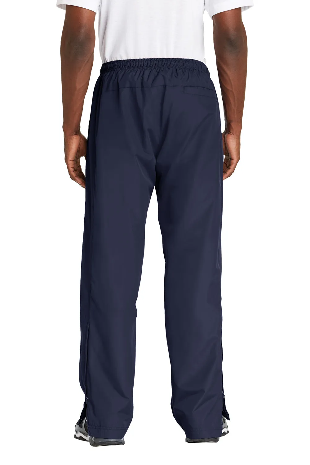 Sport-Tek Mens Water Resistant Wind Pants w/ Pockets - True Navy Blue