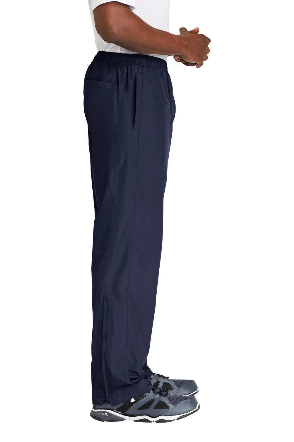 Sport-Tek Mens Water Resistant Wind Pants w/ Pockets - True Navy Blue
