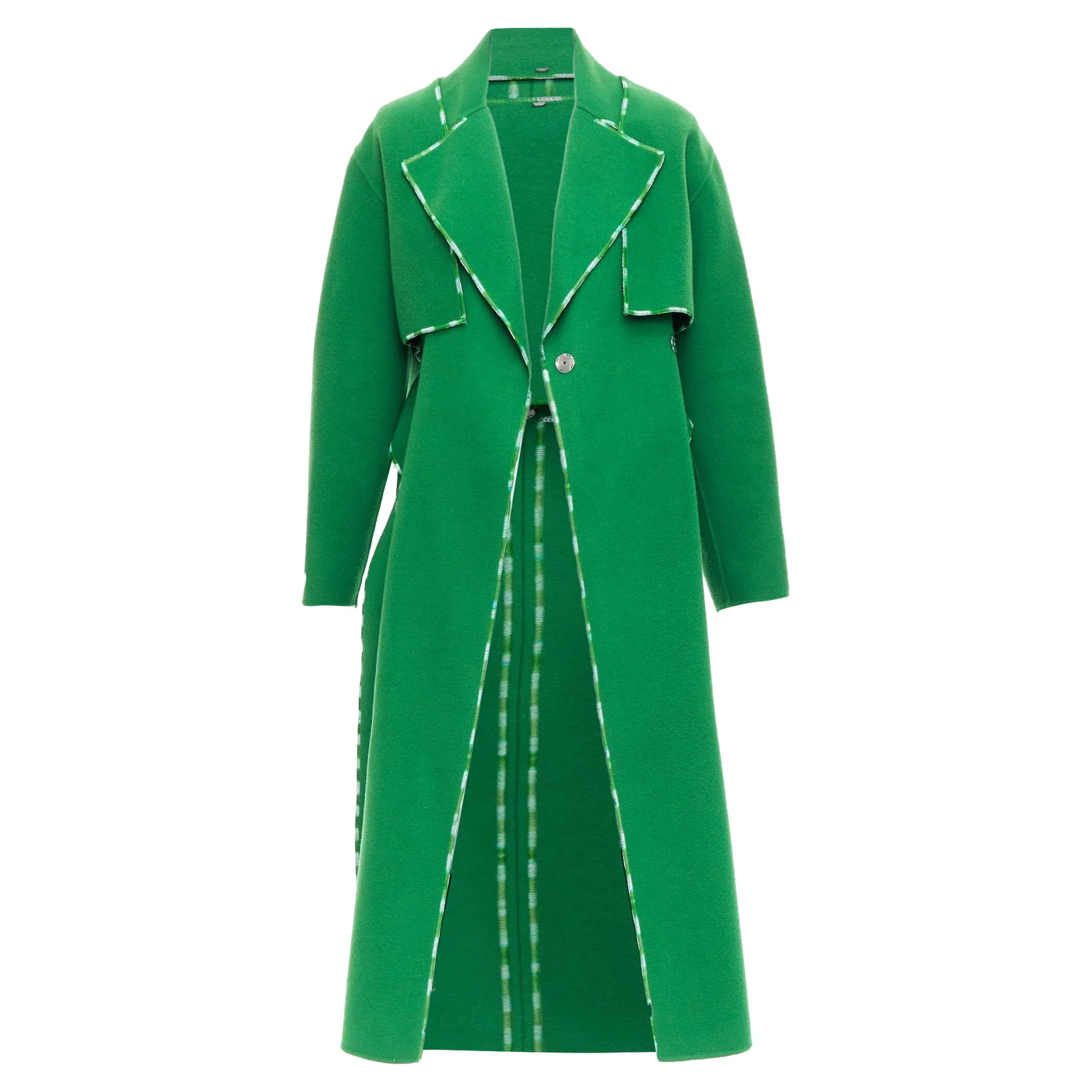 Sportmax Anniversary Collection Handmade Virgin Wool Cashmere Coat