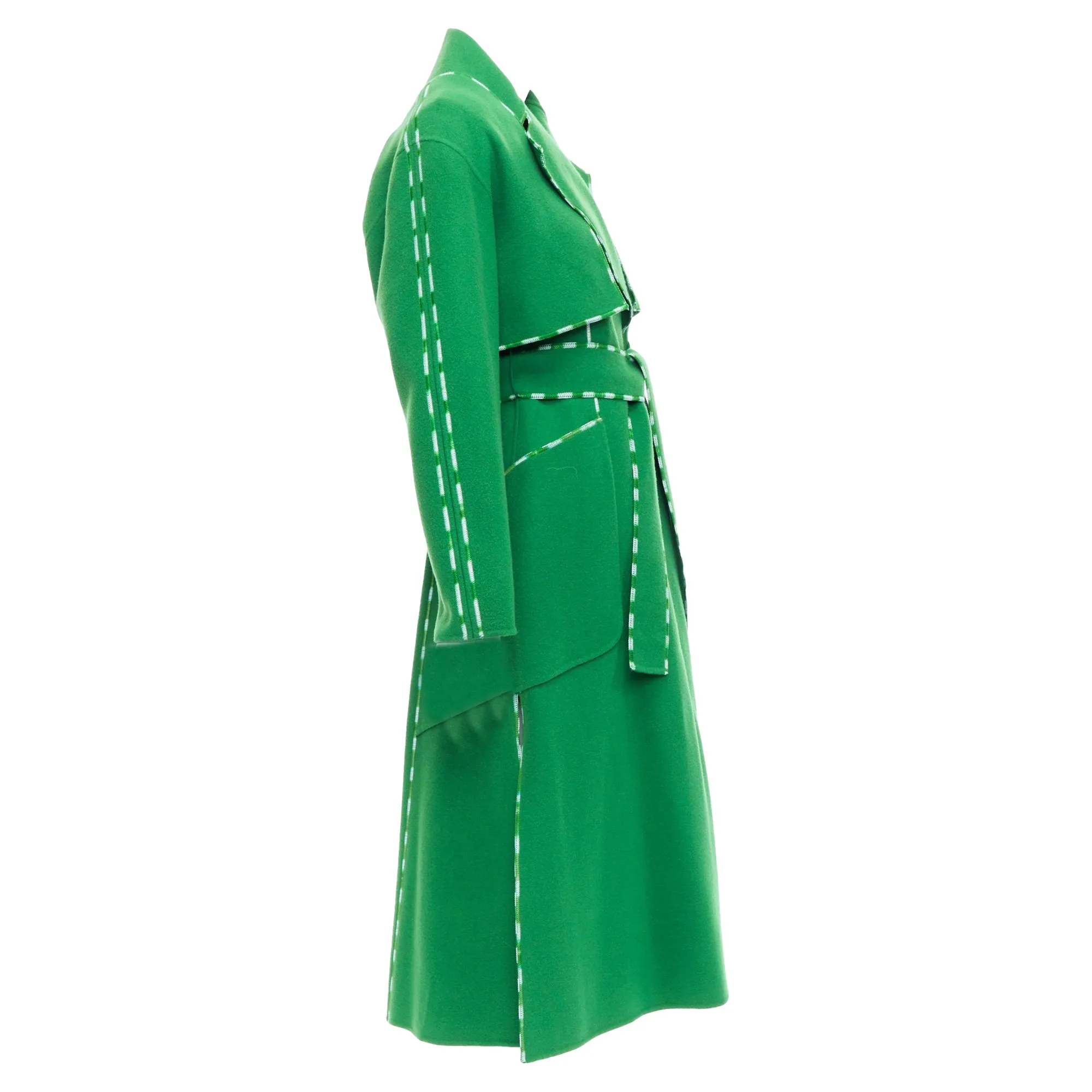 Sportmax Anniversary Collection Handmade Virgin Wool Cashmere Coat