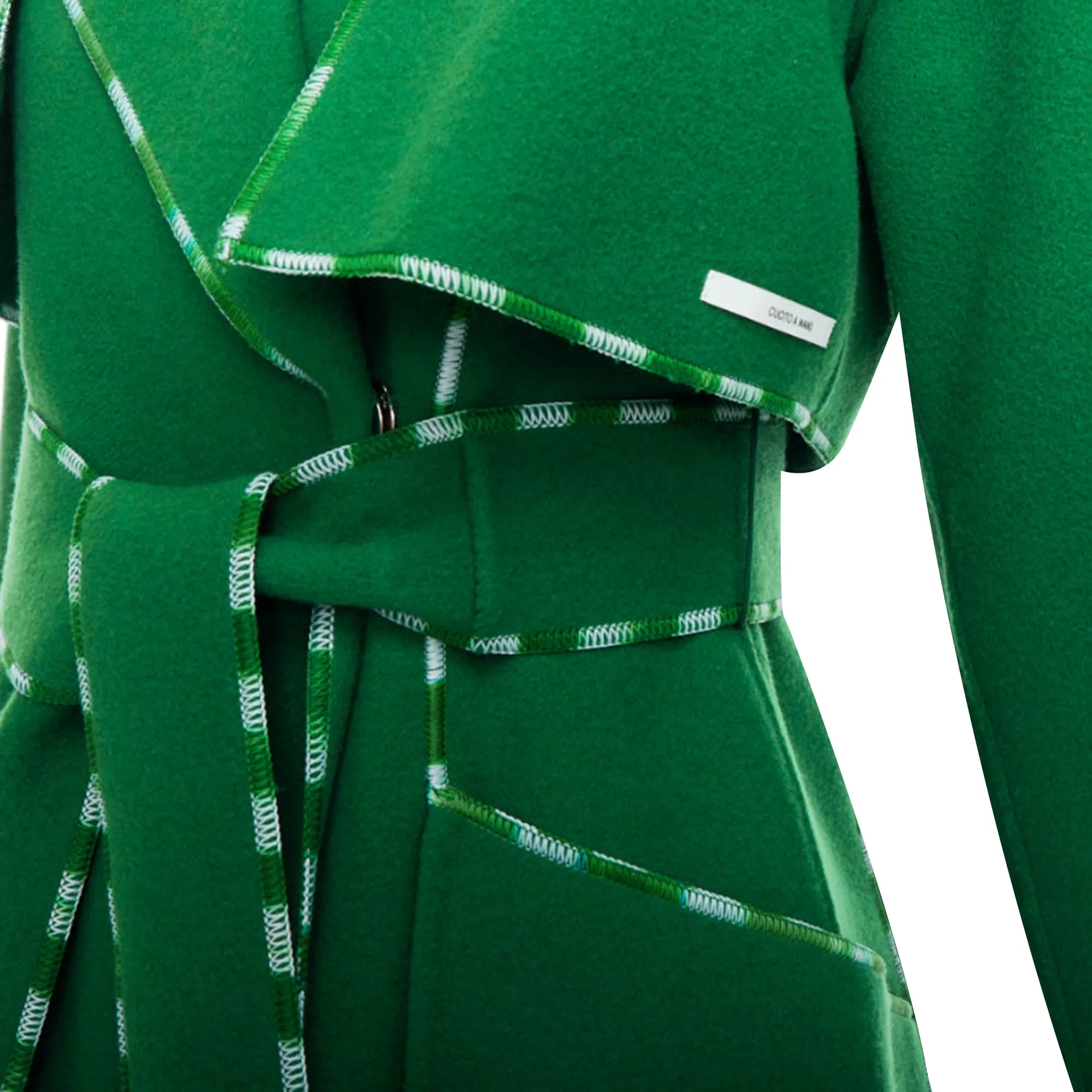 Sportmax Anniversary Collection Handmade Virgin Wool Cashmere Coat