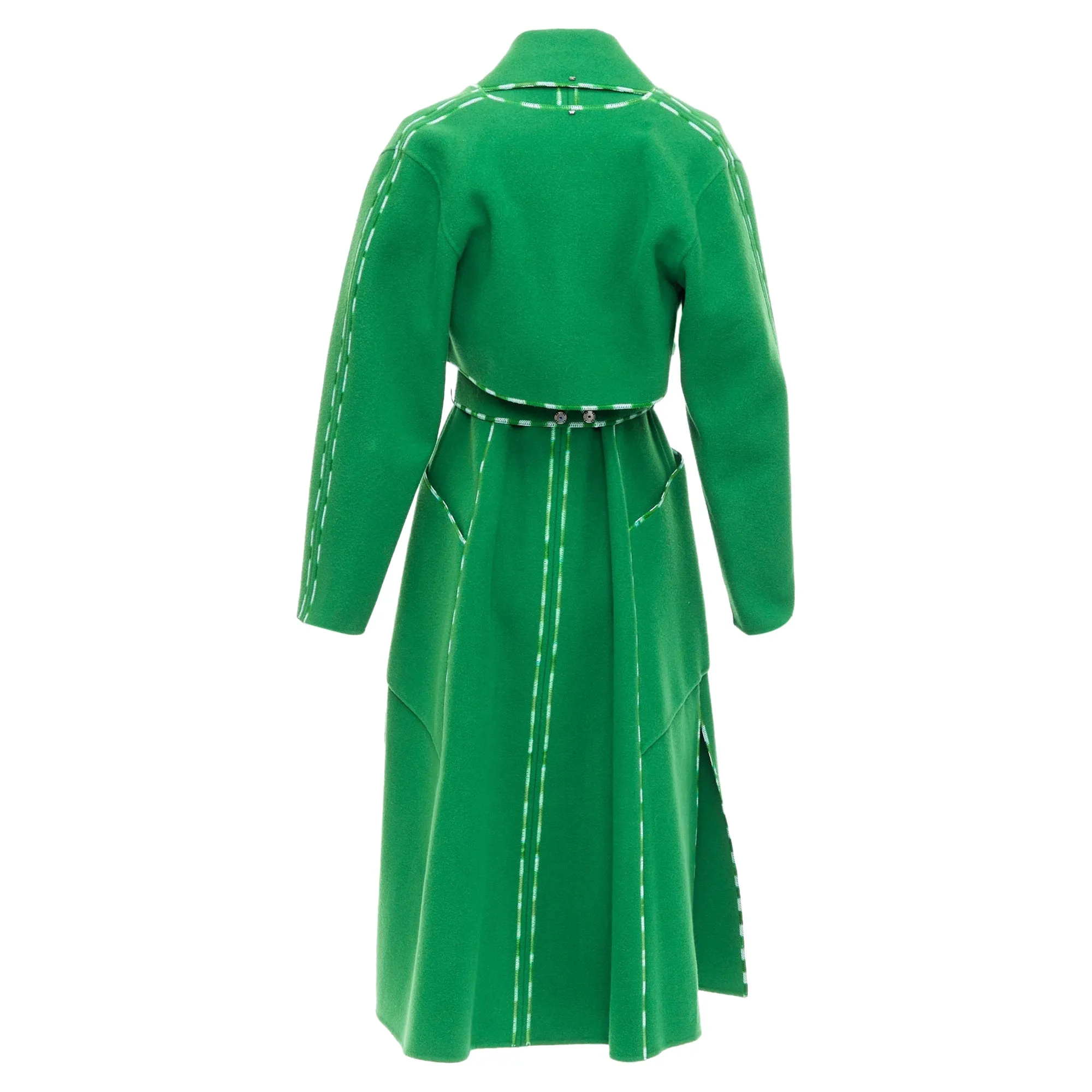 Sportmax Anniversary Collection Handmade Virgin Wool Cashmere Coat