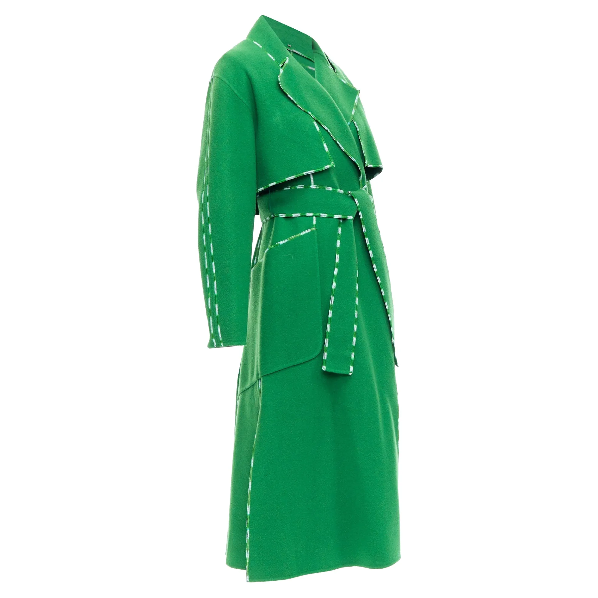 Sportmax Anniversary Collection Handmade Virgin Wool Cashmere Coat