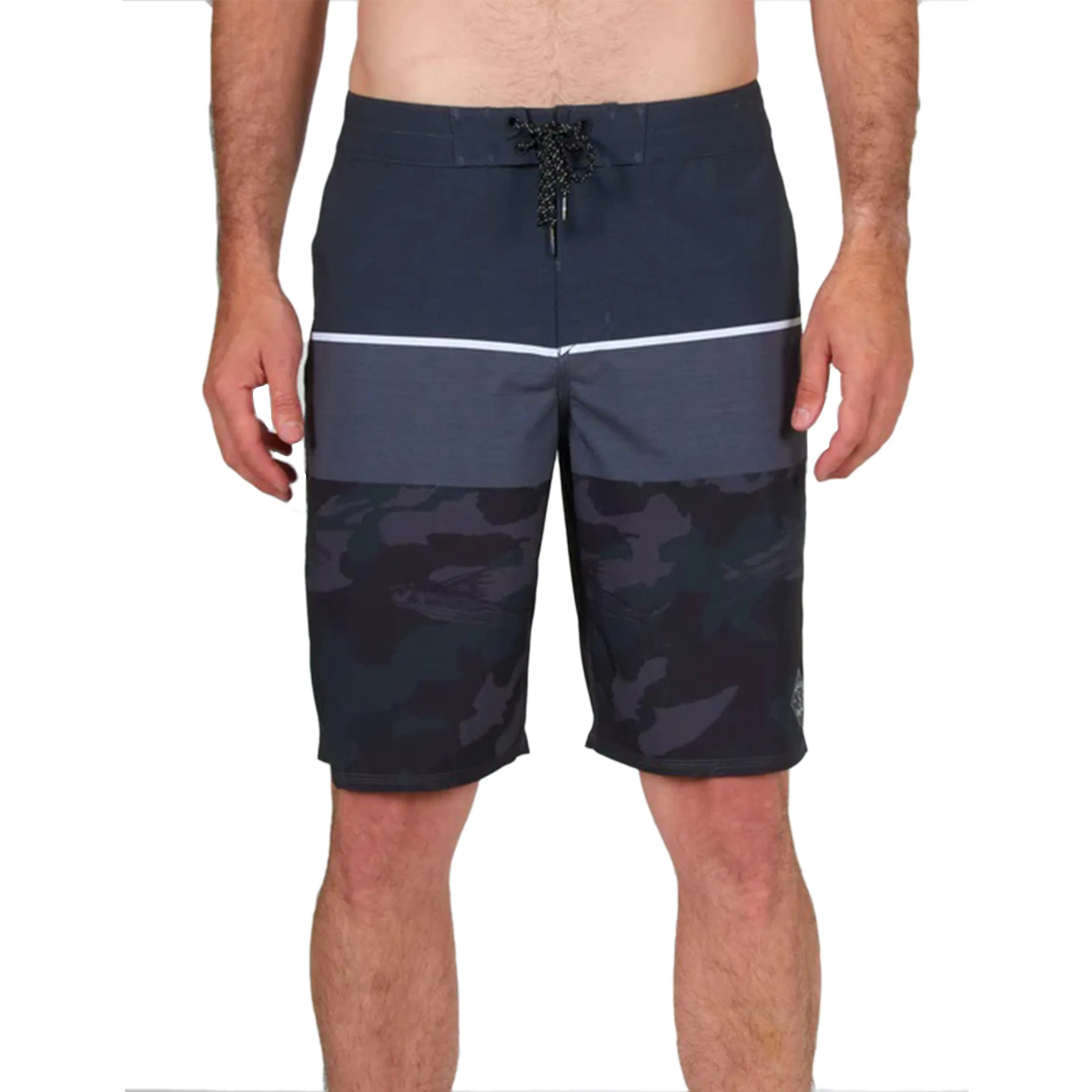 Stacked 21" Boardshort - Black