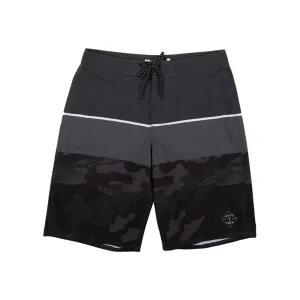 Stacked 21" Boardshort - Black