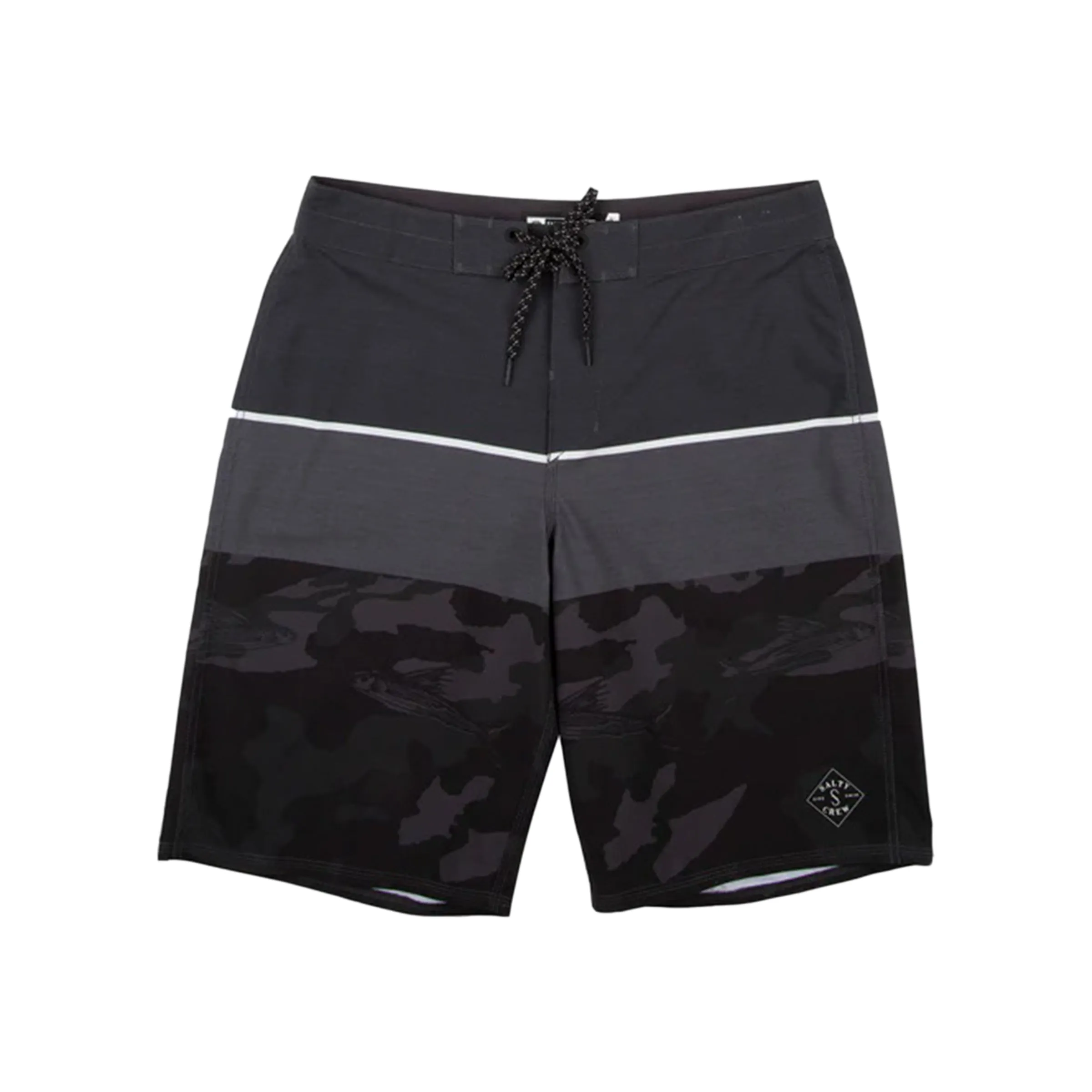 Stacked 21" Boardshort - Black