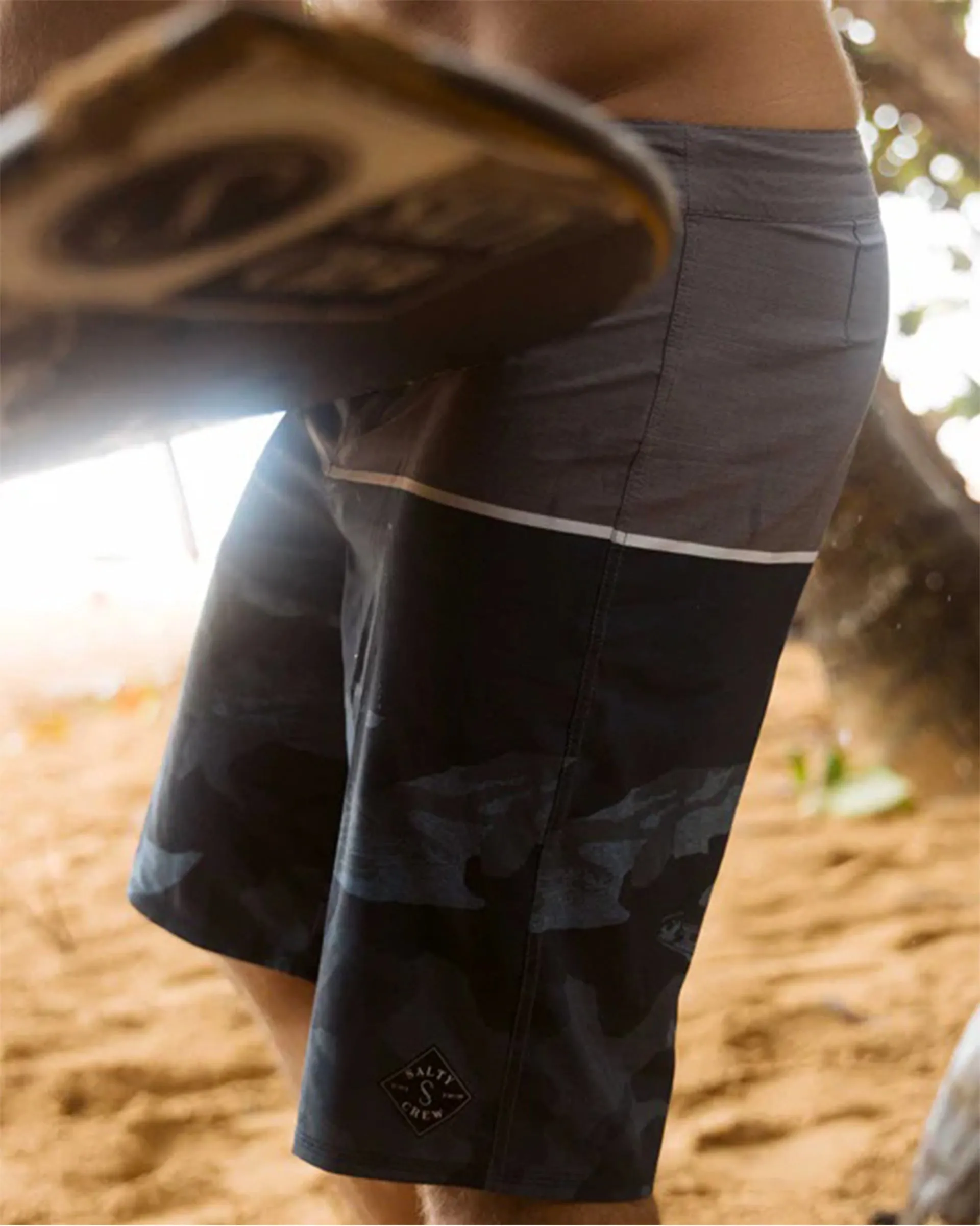 Stacked 21" Boardshort - Black
