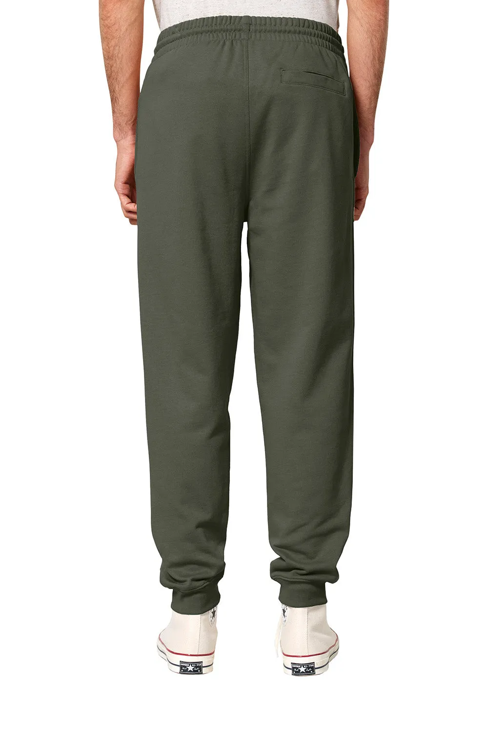 Stanley/Stella Mens Flyer Jogger Sweatpants w/ Pockets - Khaki Green