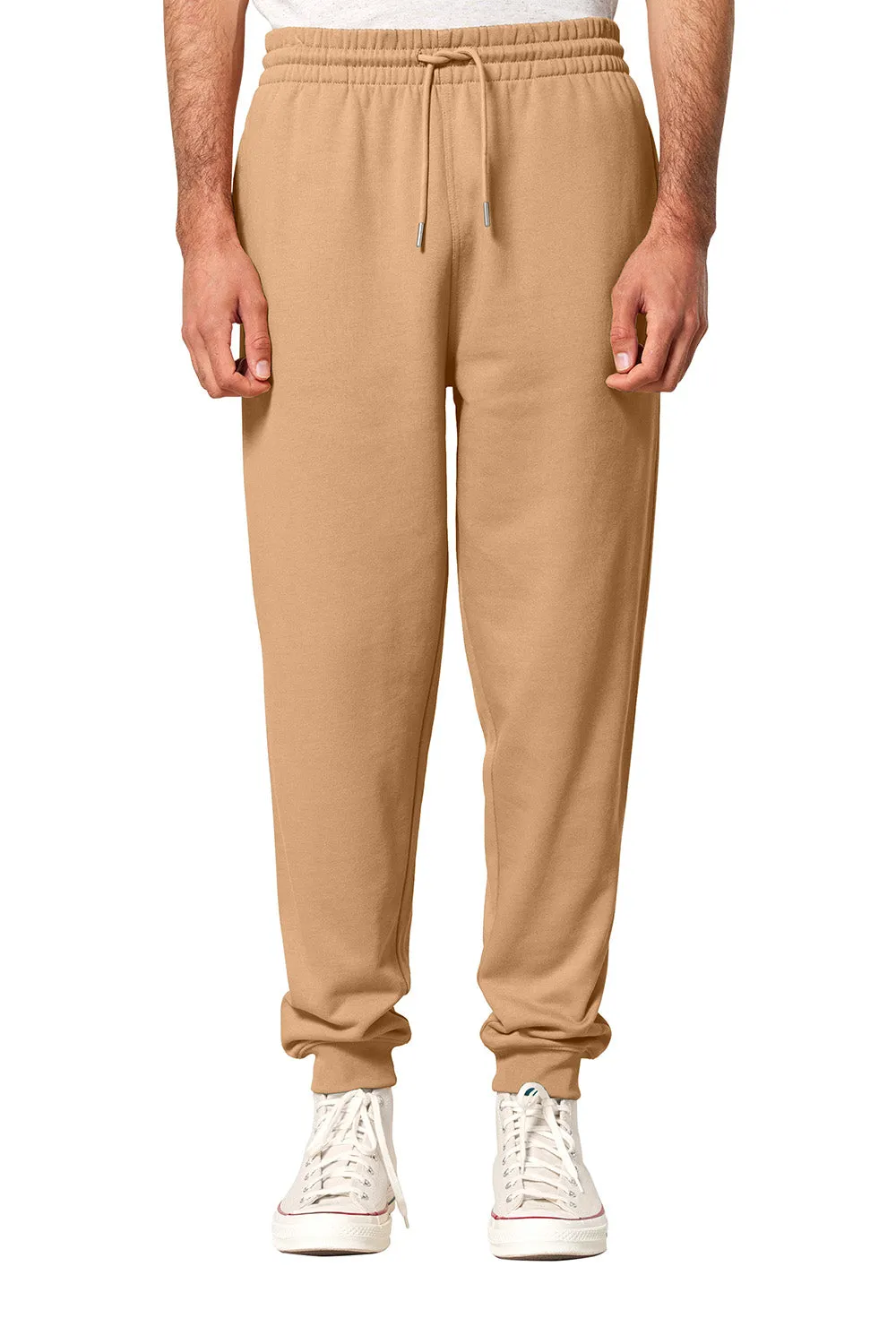 Stanley/Stella Mens Flyer Jogger Sweatpants w/ Pockets - Latte Brown