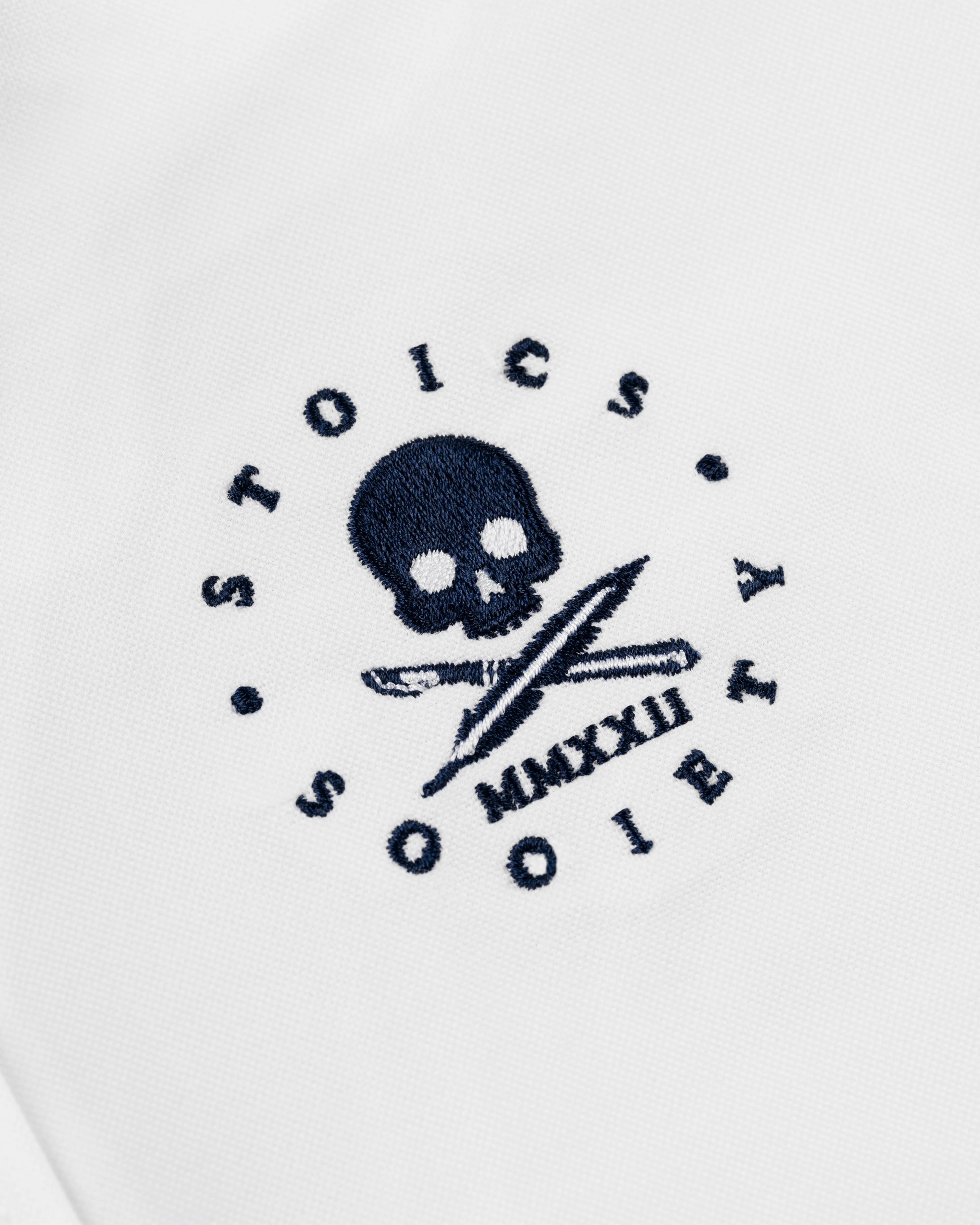 STOICS SOCIETY OXFORD SPORT SHIRT - WHITE