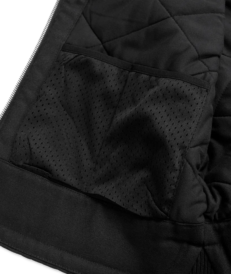 Stone Castine Gilet in Black