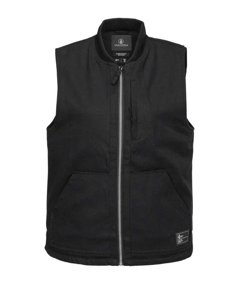 Stone Castine Gilet in Black
