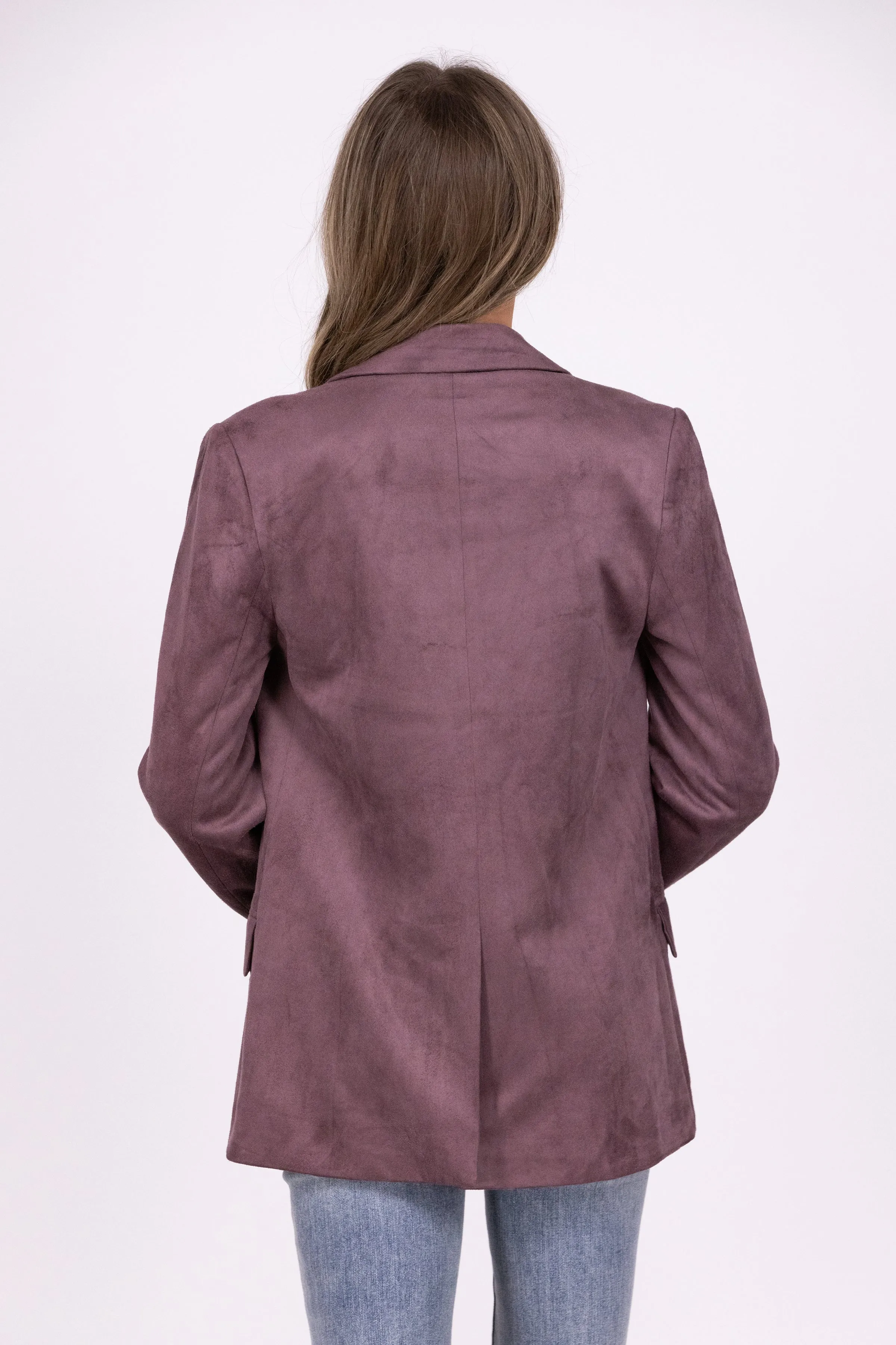 Suede To Do Business With You Women's Button Up Blazer *Final Sale*