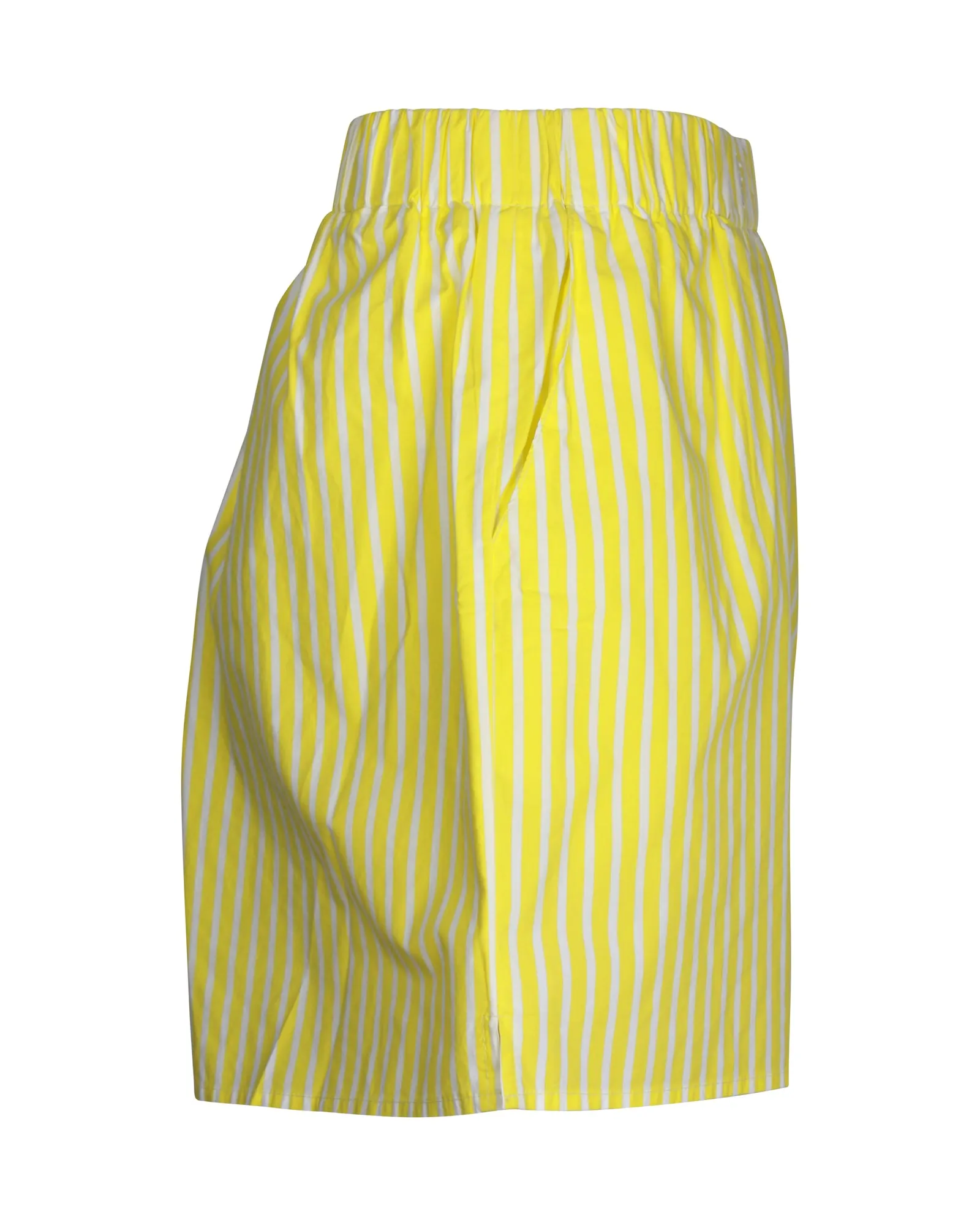 The Frankie Shop Lui Striped Shorts in Yellow Cotton