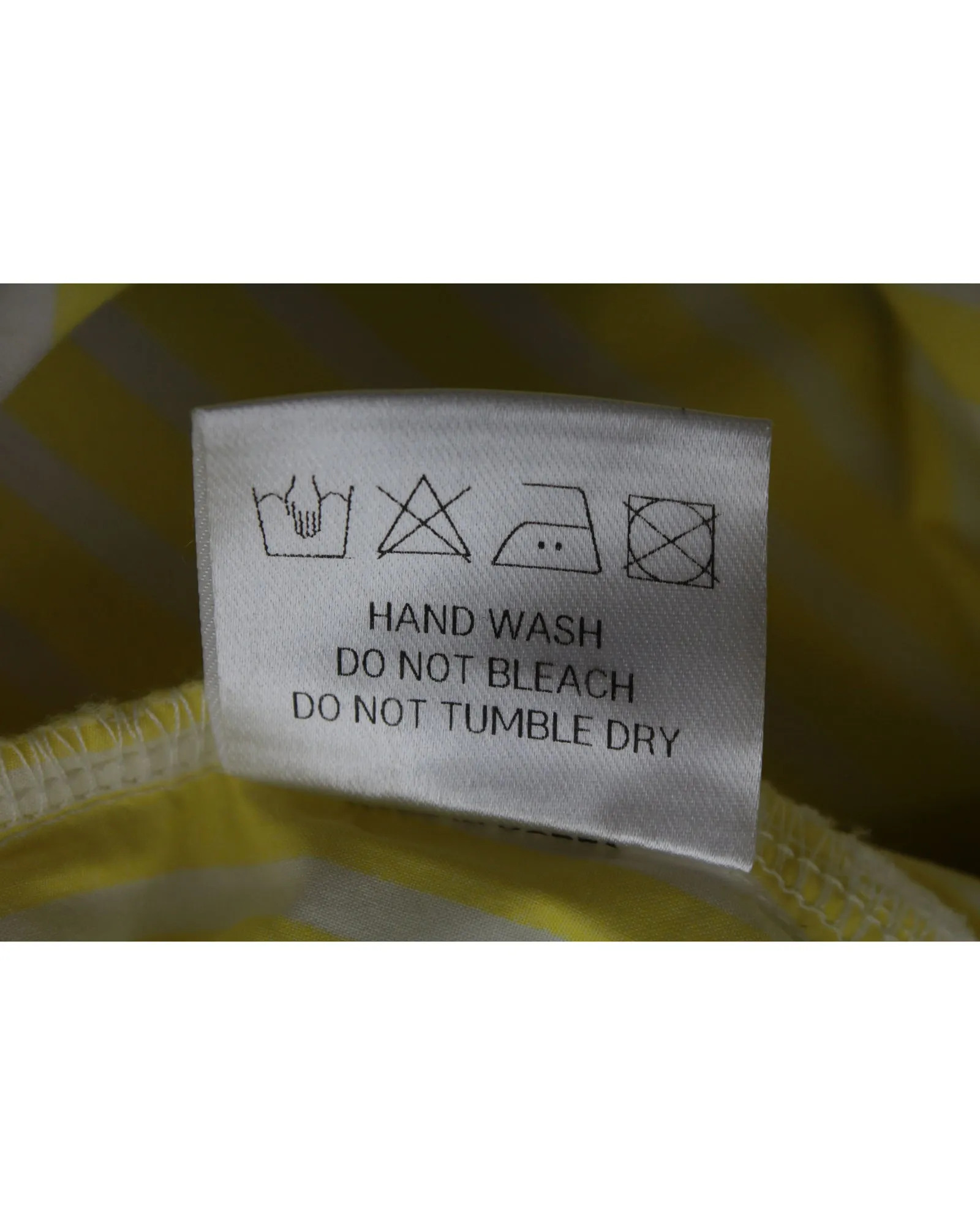 The Frankie Shop Lui Striped Shorts in Yellow Cotton