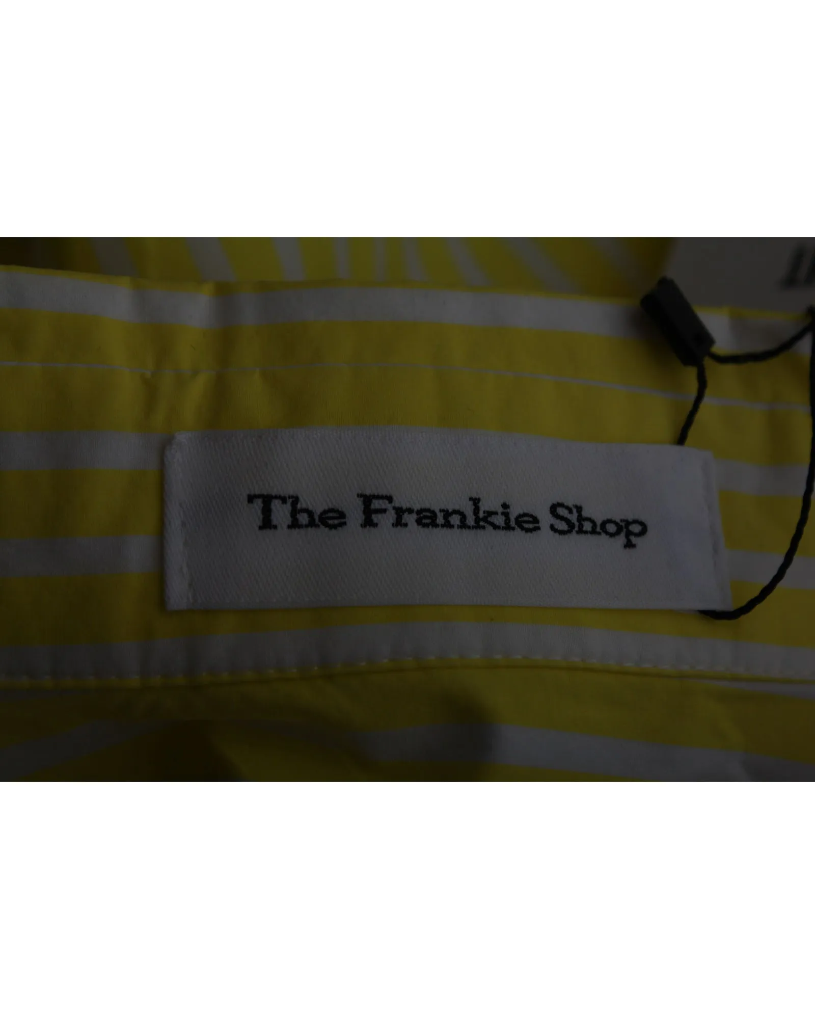 The Frankie Shop Lui Striped Shorts in Yellow Cotton