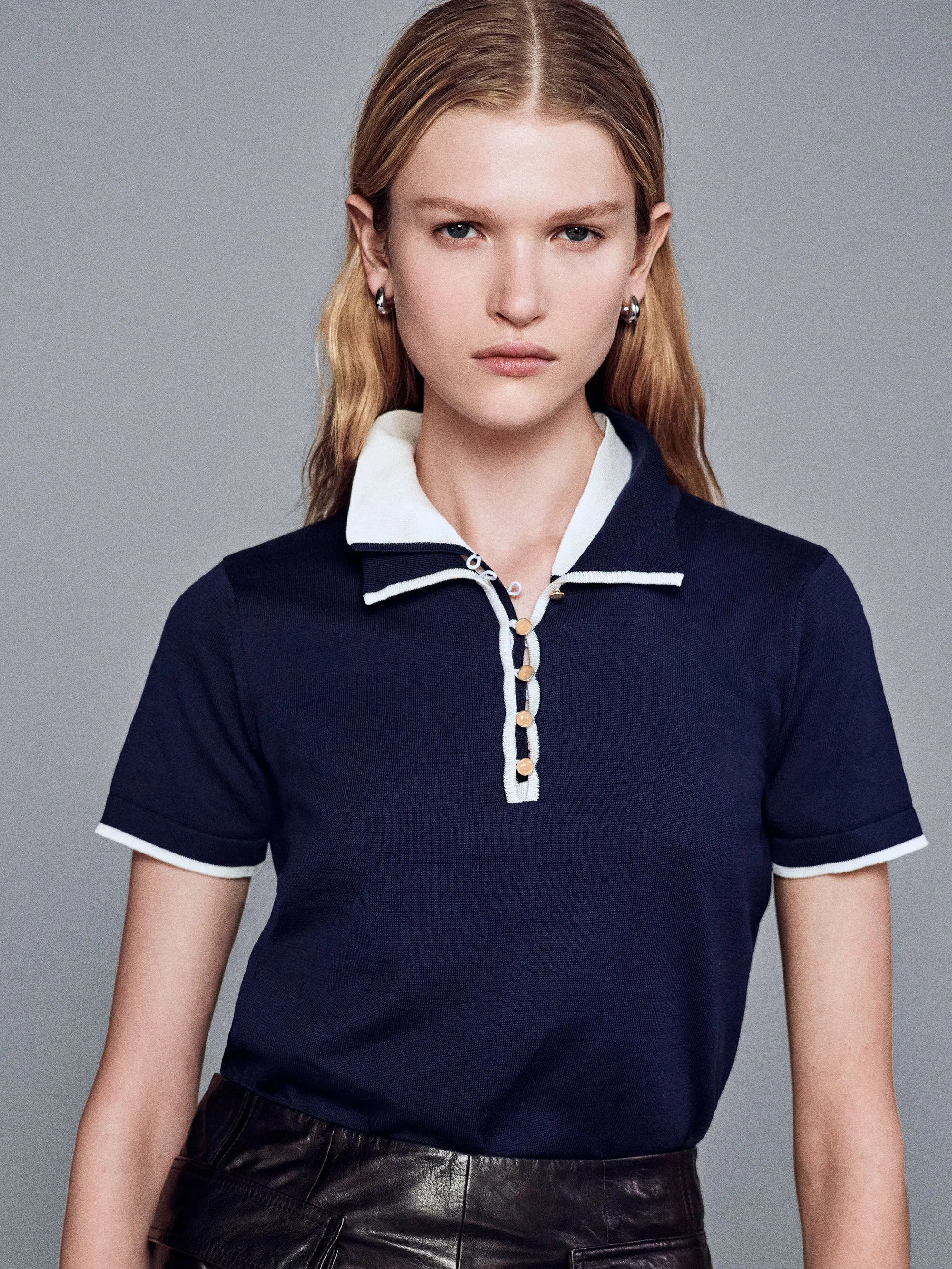 The Sport Polo -- Navy Multi