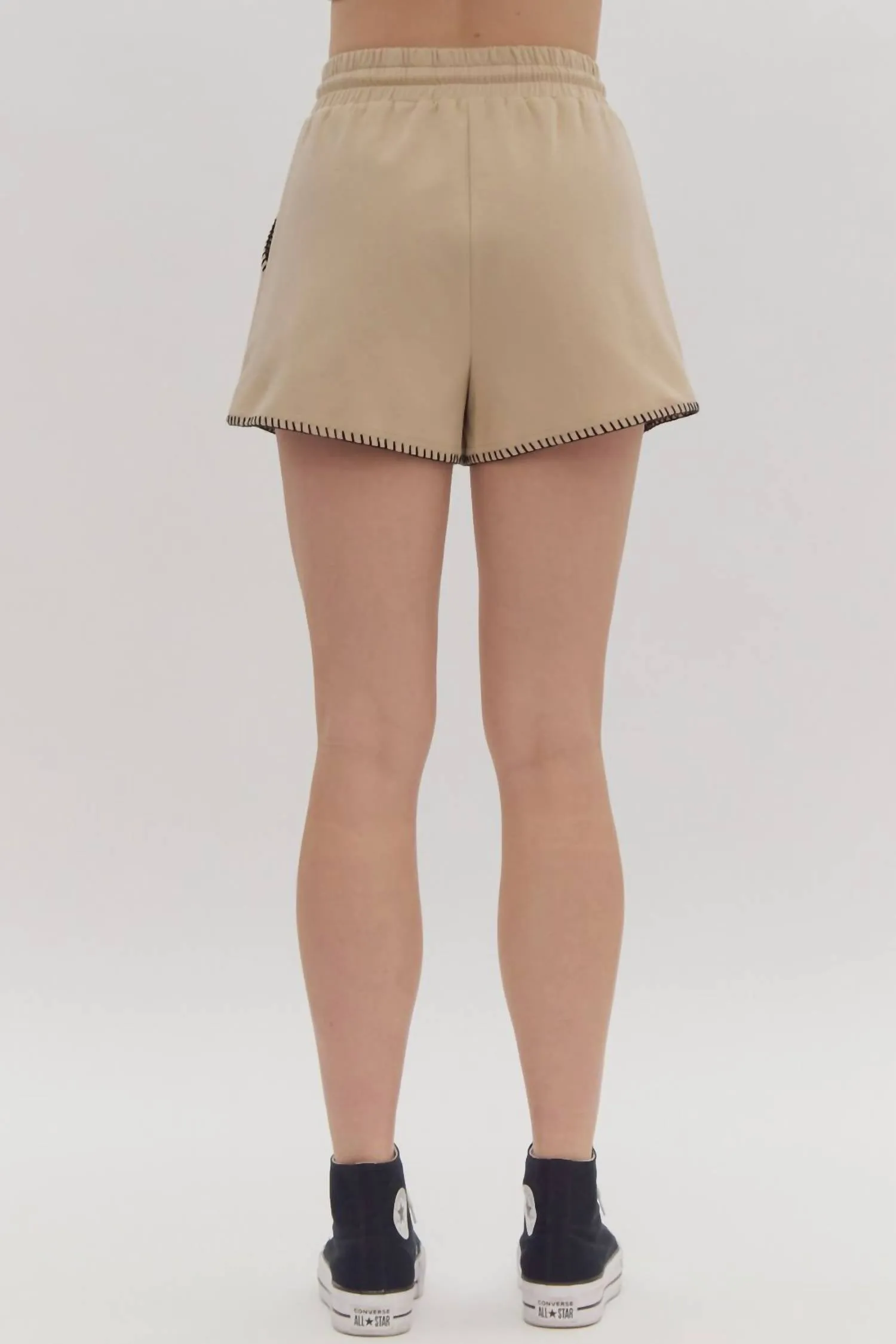 This Time Bottom Short In Taupe