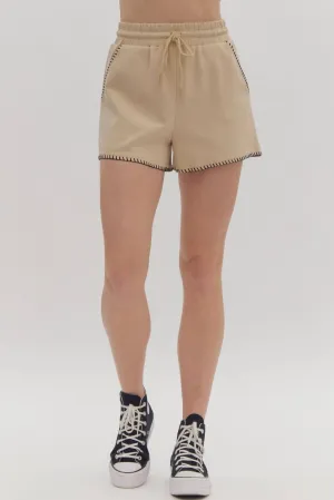 This Time Bottom Short In Taupe