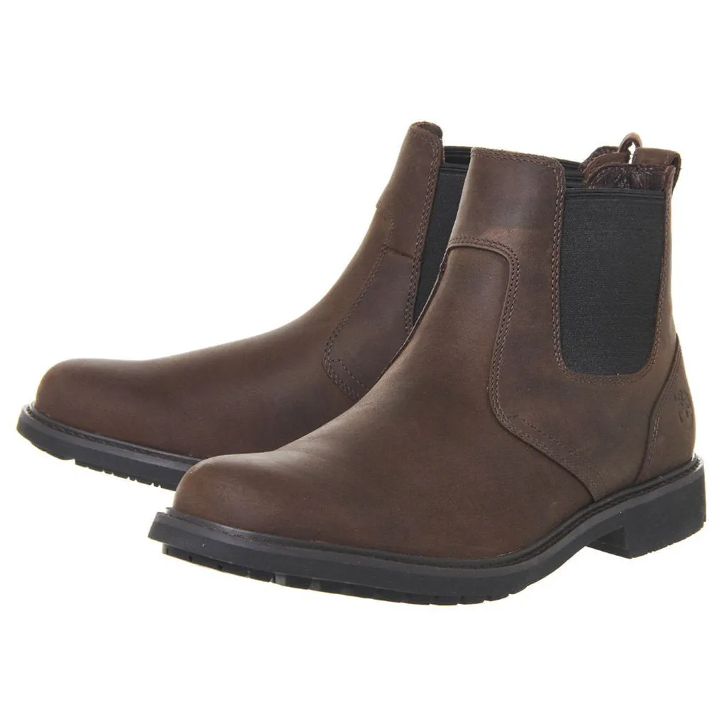 Timberland Stormbucks Leather Textile Men's Ankle Chelsea Boots