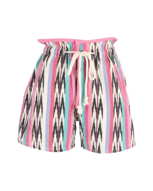 Étoile Isabel Marant Striped Mini Shorts in Multicolor Cotton