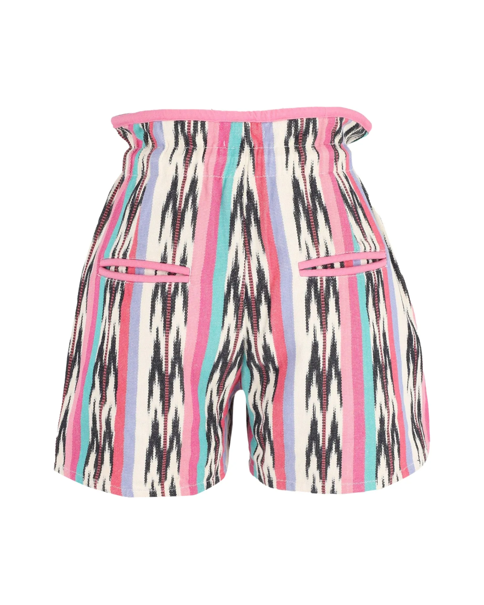 Étoile Isabel Marant Striped Mini Shorts in Multicolor Cotton