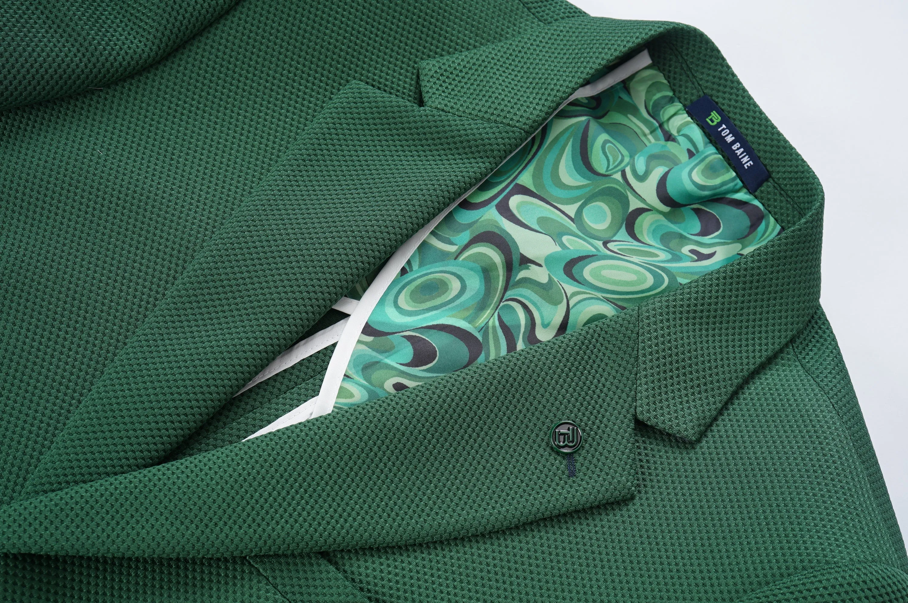 Tom Baine Slim Fit Waffle Performance Stretch Solid Sport Coat