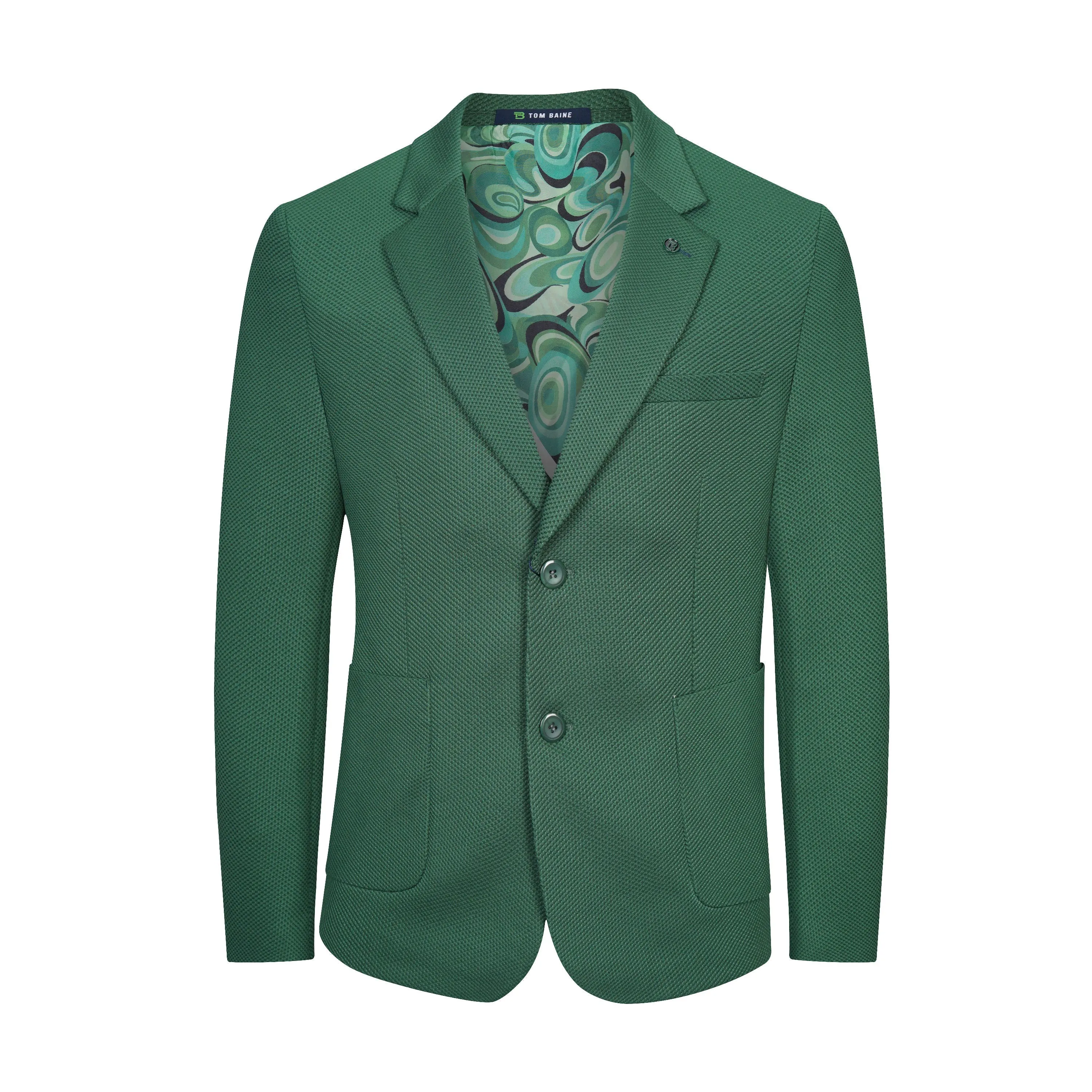 Tom Baine Slim Fit Waffle Performance Stretch Solid Sport Coat
