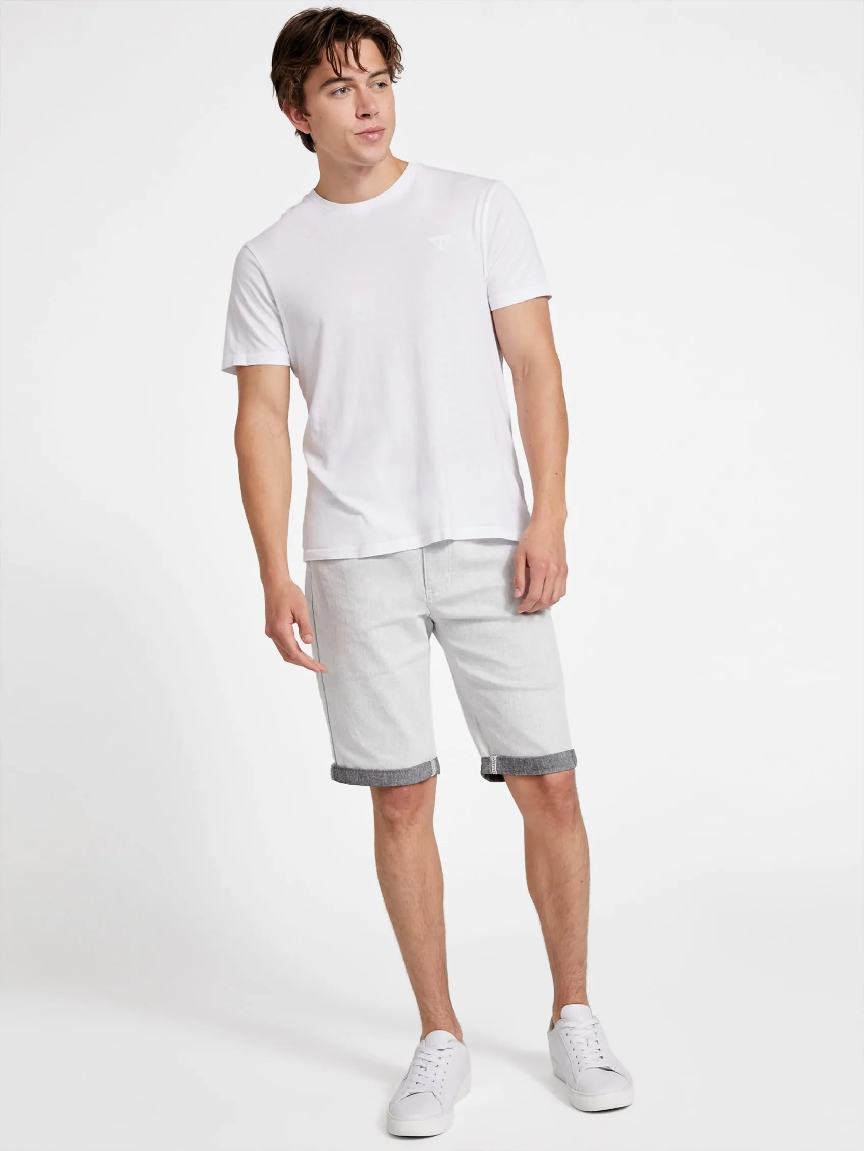 Trent Rolled Denim Shorts