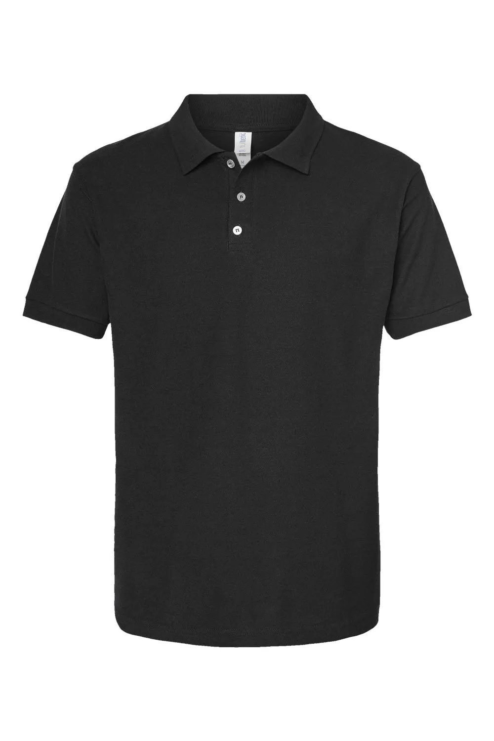 Tultex Mens Sport Short Sleeve Polo Shirt - Black