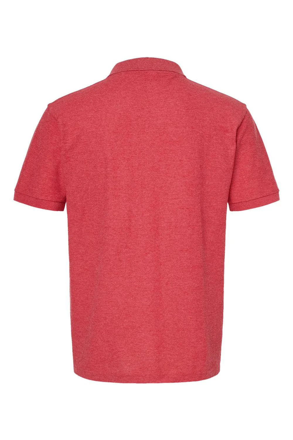 Tultex Mens Sport Short Sleeve Polo Shirt - Heather Red