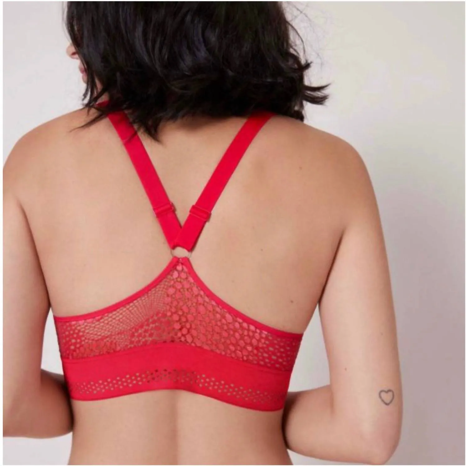 Urban Triangle Non-Wire Bra In Red