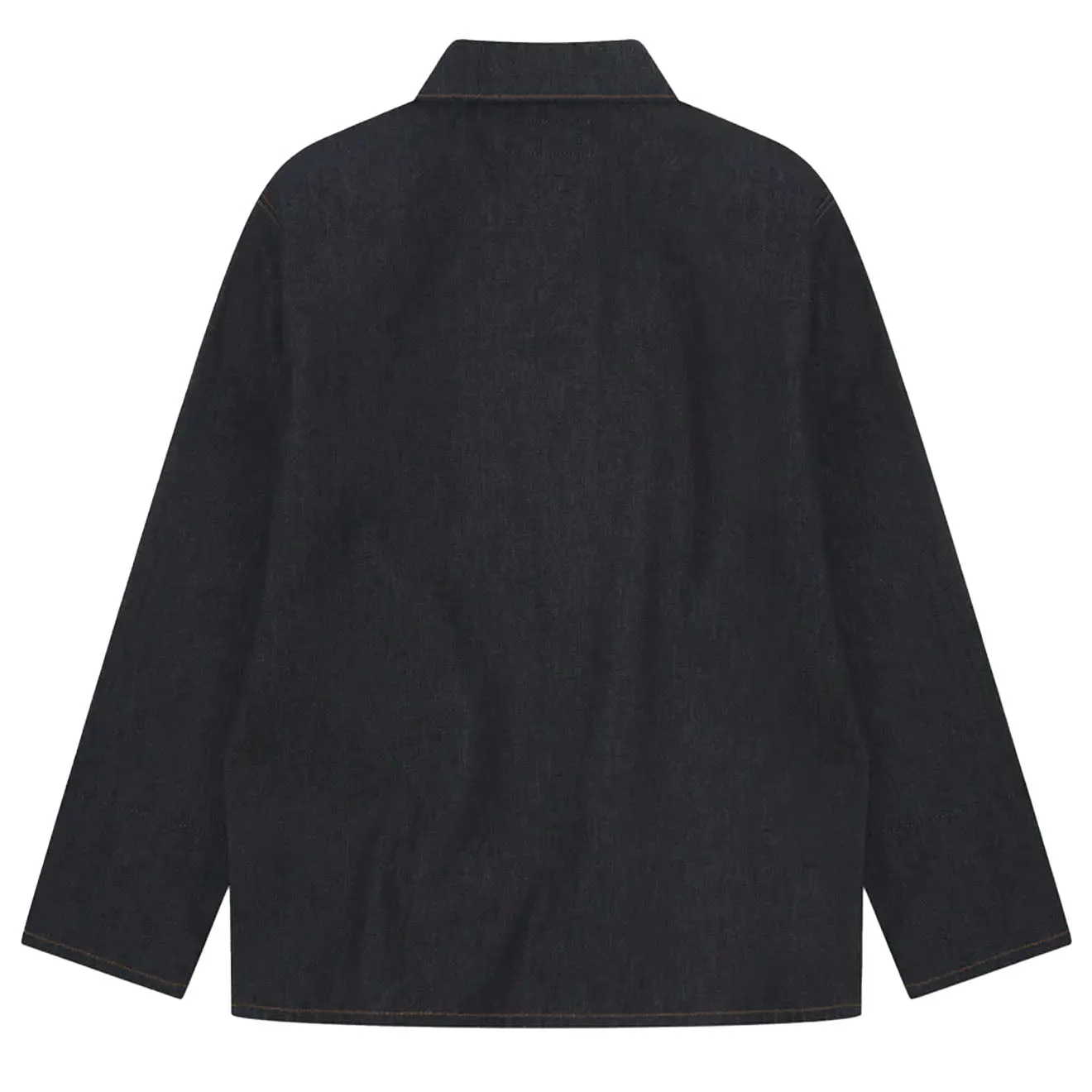 Uskees Denim Buttoned Overshirt Raw Orta Denim