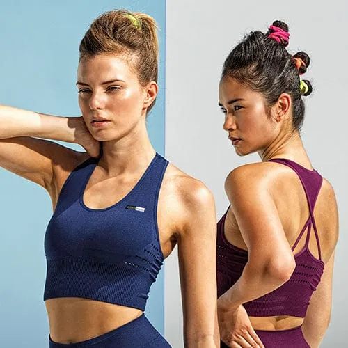 Vegan Women's Crop Top 'Reveal' Sports Bra | Multiple Colours