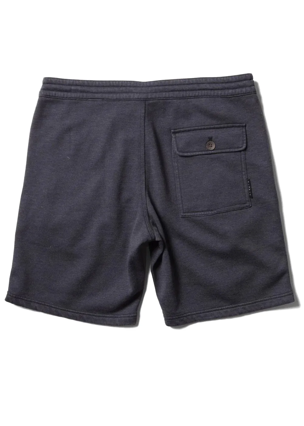 Vissla Solid Sets  ECO Sofa Surfers Elastic Shorts  18.5" -Black Heather
