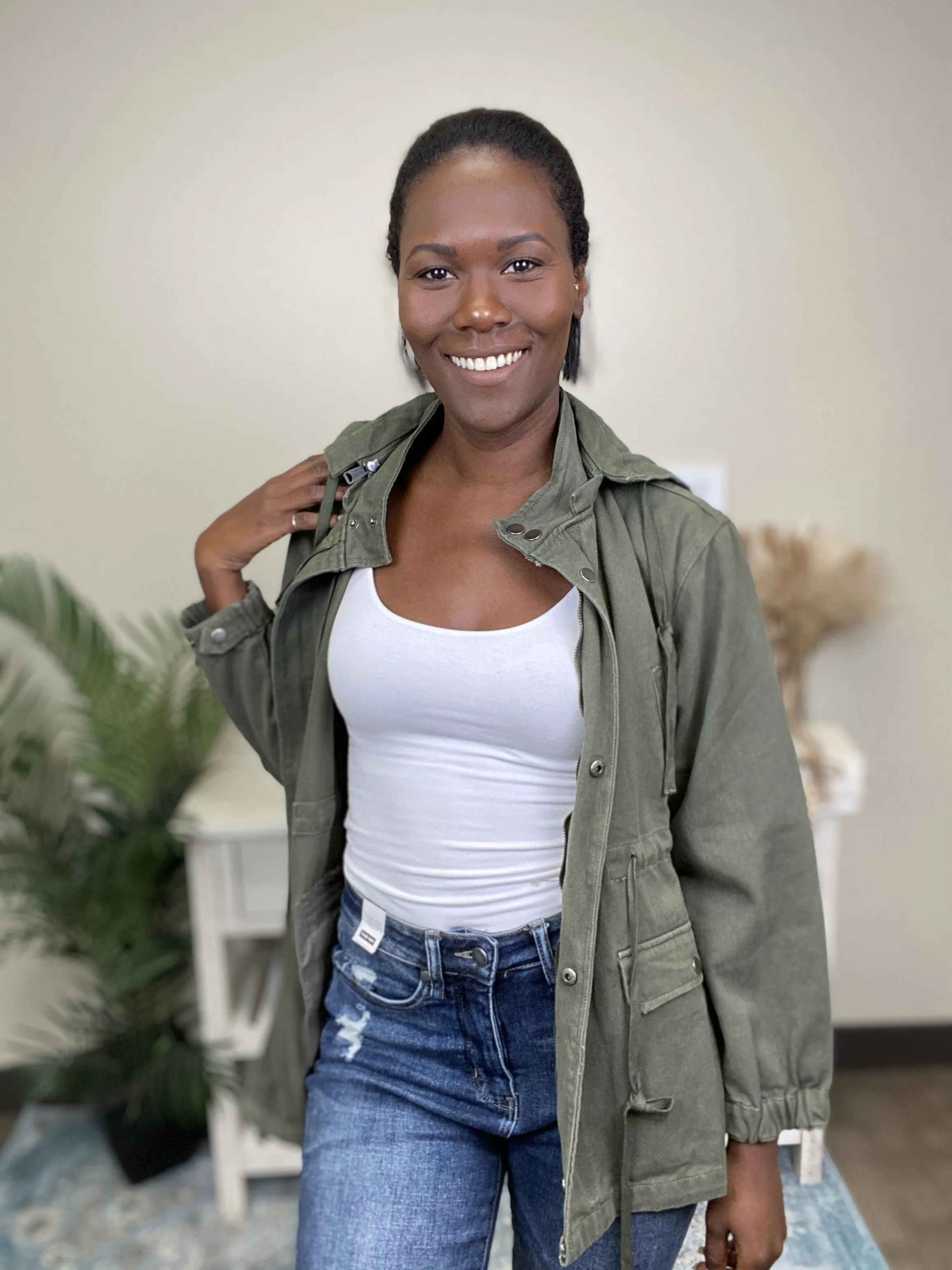 Walk On By Women's Button Up Jacket *Final Sale*
